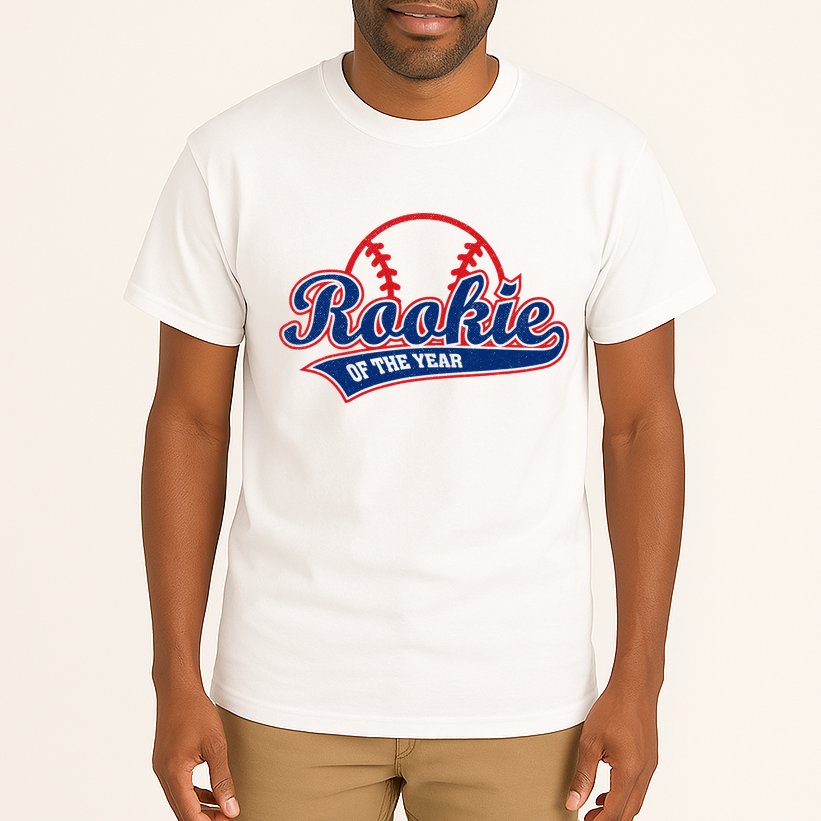 Funny Retro Baseball Rookie of the Year Tall T-Shirt