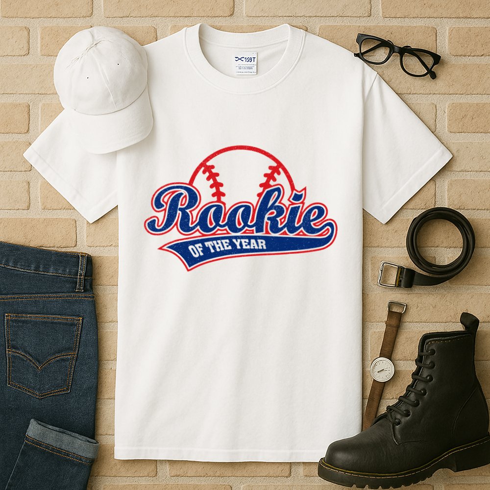 Funny Retro Baseball Rookie of the Year Tall T-Shirt