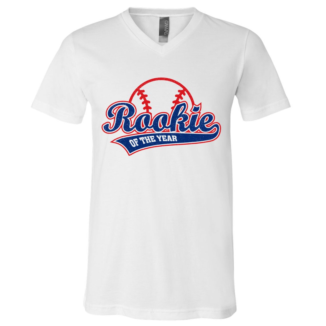 Funny Retro Baseball Rookie of the Year V-Neck T-Shirt
