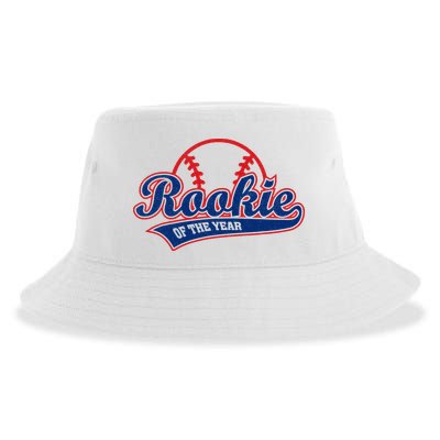 Funny Retro Baseball Rookie of the Year Sustainable Bucket Hat