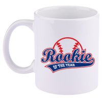 Funny Retro Baseball Rookie of the Year 11oz C Handle Ceramic Mug