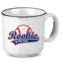 Funny Retro Baseball Rookie of the Year 15oz Campfire Ceramic Mug