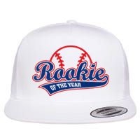 Funny Retro Baseball Rookie of the Year Flat Bill Trucker Hat