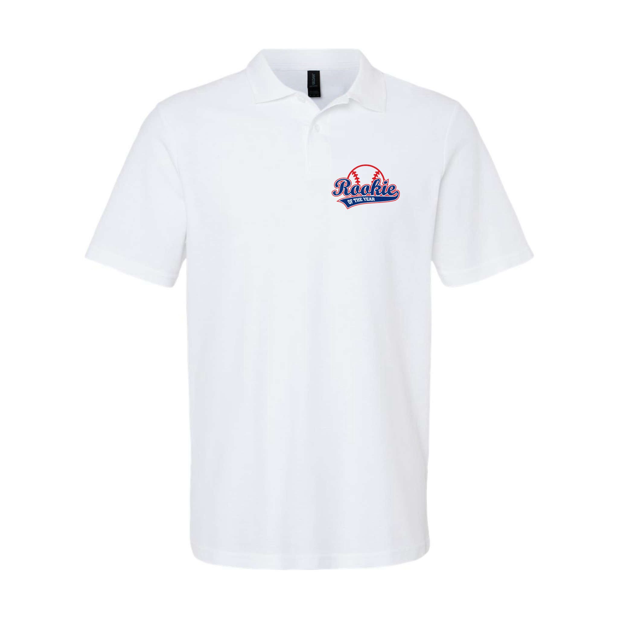 Funny Retro Baseball Rookie of the Year Polo