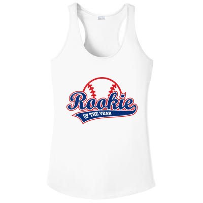 Funny Retro Baseball Rookie of the Year Ladies PosiCharge Competitor Racerback Tank