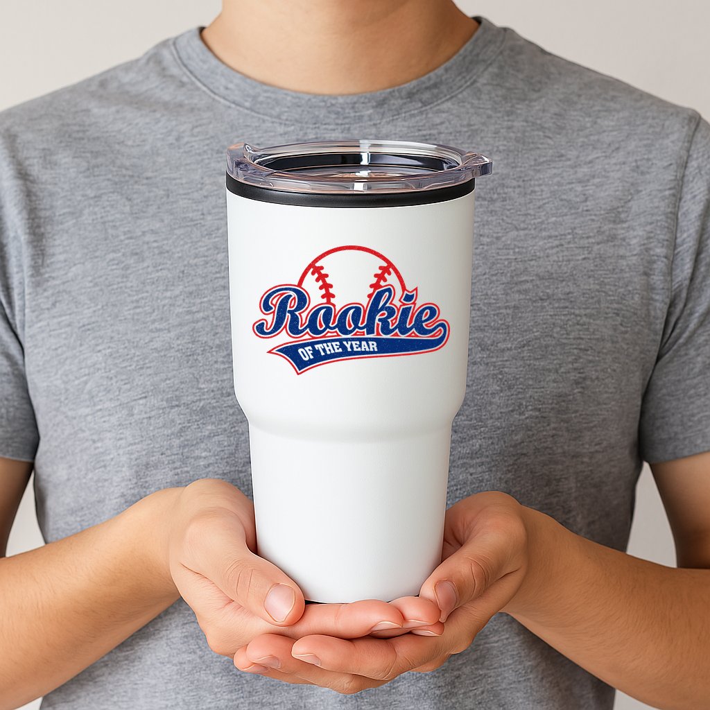 Funny Retro Baseball Rookie of the Year Tumbler