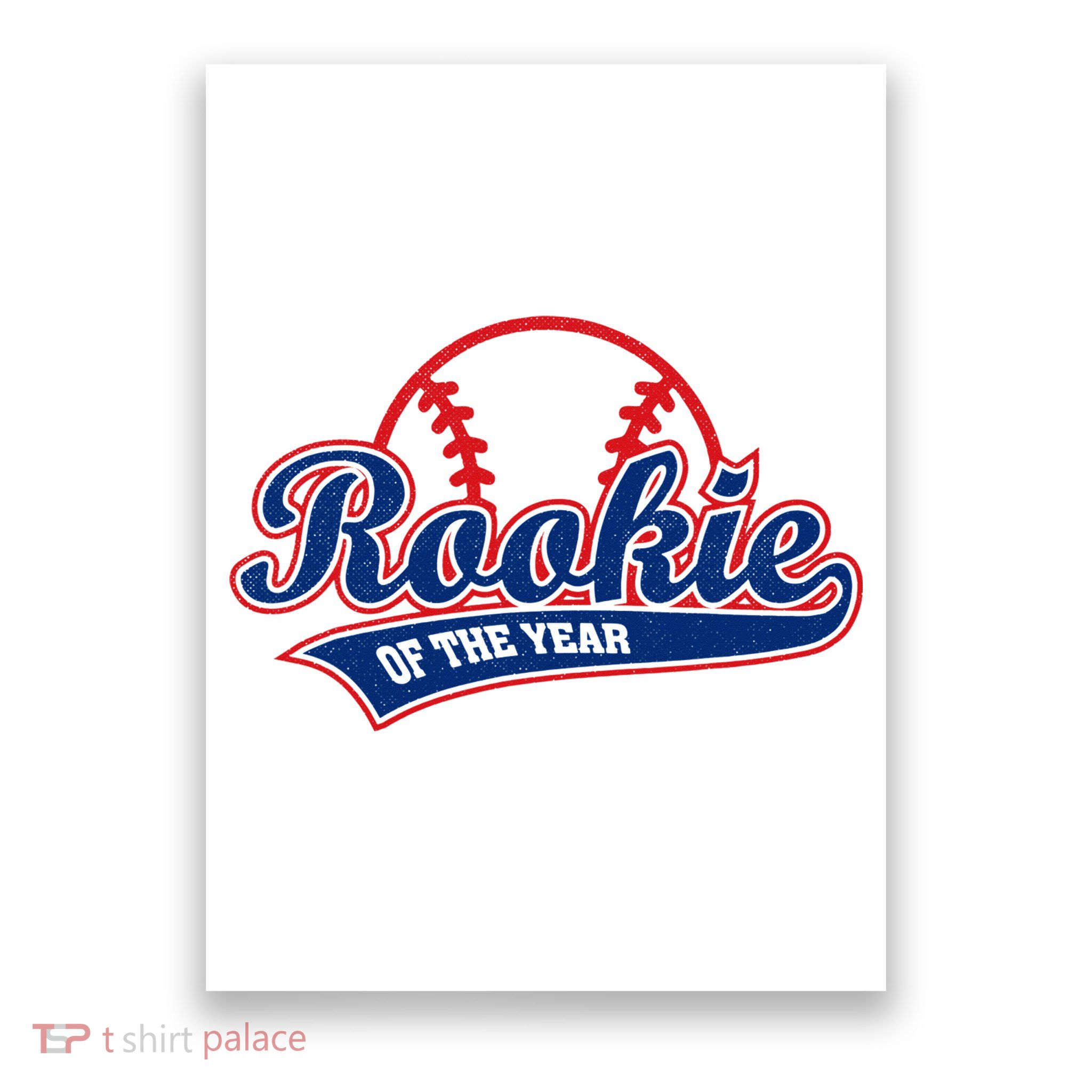 Funny Retro Baseball Rookie of the Year Poster