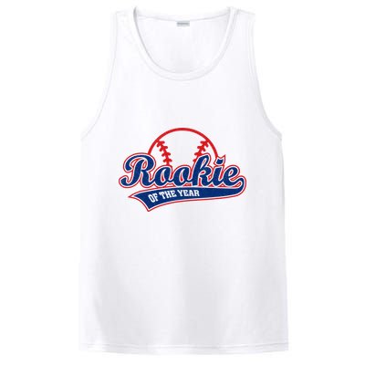 Funny Retro Baseball Rookie of the Year PosiCharge Competitor Tank