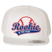 Funny Retro Baseball Rookie of the Year Wool Snapback Cap