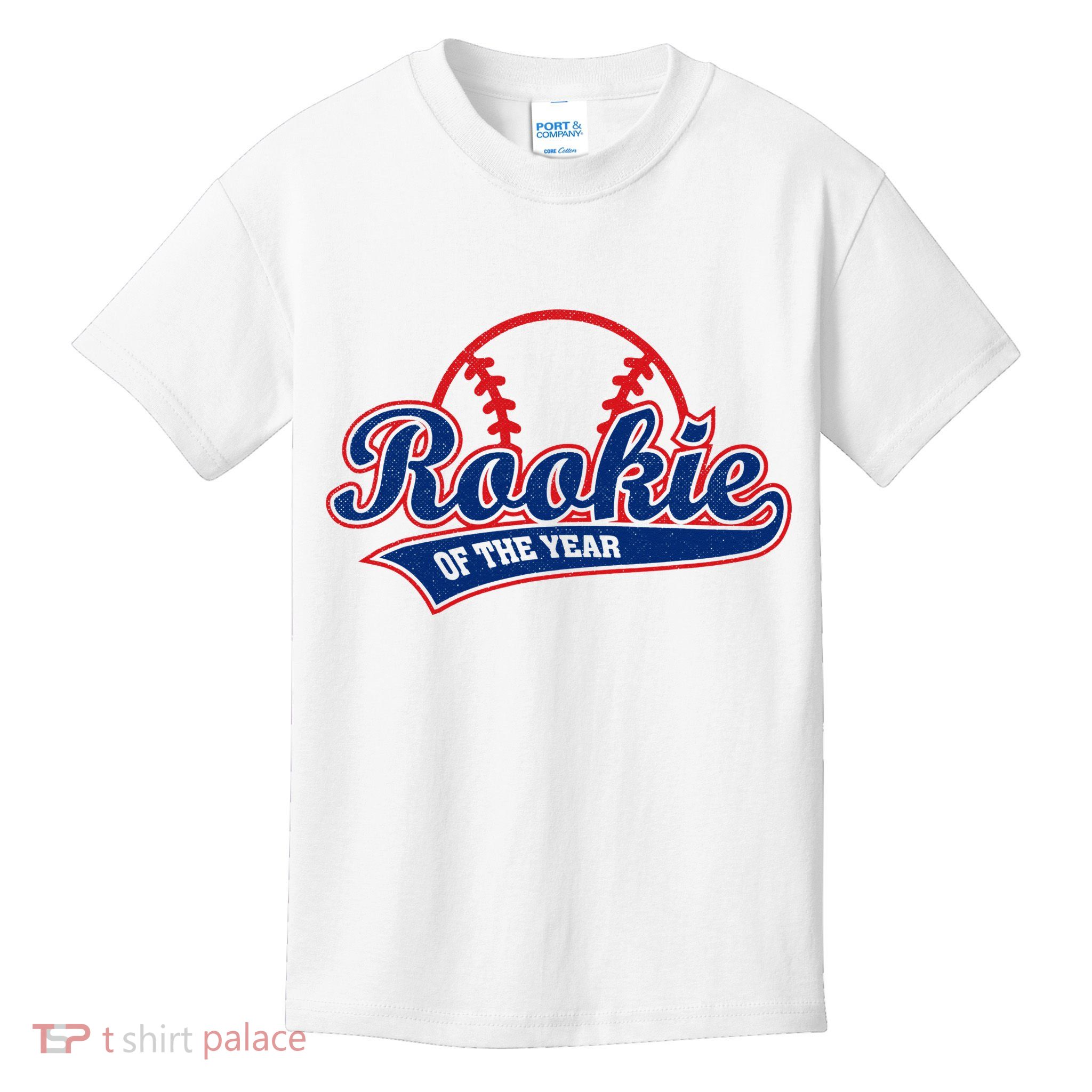 Funny Retro Baseball Rookie of the Year Kids T-Shirt