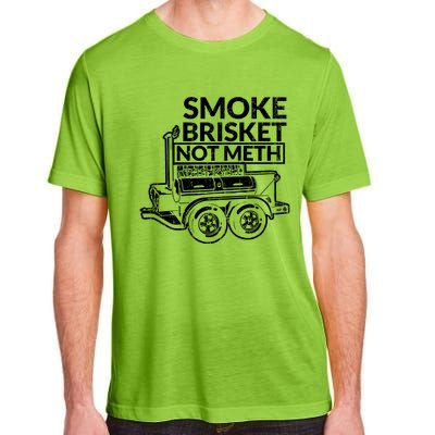 Funny Retro Bbq Smoking Meat Lover Gift Smoke Brisket Not Meth Funny Gift Adult ChromaSoft Performance T-Shirt