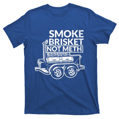 Funny Retro Bbq Smoking Meat Lover Gift Smoke Brisket Not Meth Funny Gift T-Shirt