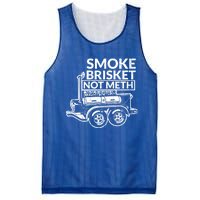 Funny Retro Bbq Smoking Meat Lover Gift Smoke Brisket Not Meth Funny Gift Mesh Reversible Basketball Jersey Tank