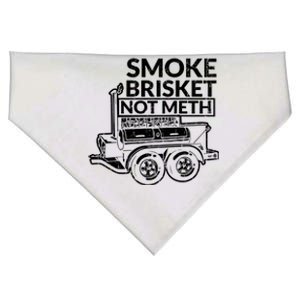 Funny Retro Bbq Smoking Meat Lover Gift Smoke Brisket Not Meth Funny Gift USA-Made Doggie Bandana