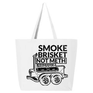 Funny Retro Bbq Smoking Meat Lover Gift Smoke Brisket Not Meth Funny Gift 25L Jumbo Tote