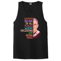 Feminist Ruth Bader Ginsburg Quote Women Belong PosiCharge Competitor Tank