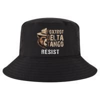 Funny Resist Bear Foxtrots Delta Tangos Funny Resist Bear Cool Comfort Performance Bucket Hat