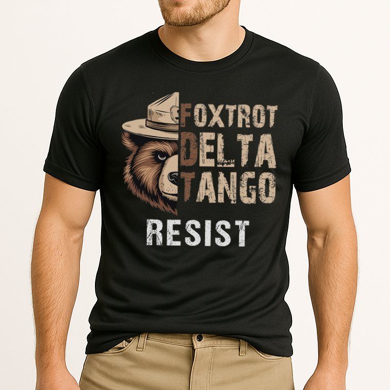 Funny Resist Bear Foxtrots Delta Tangos Funny Resist Bear Performance Shirt