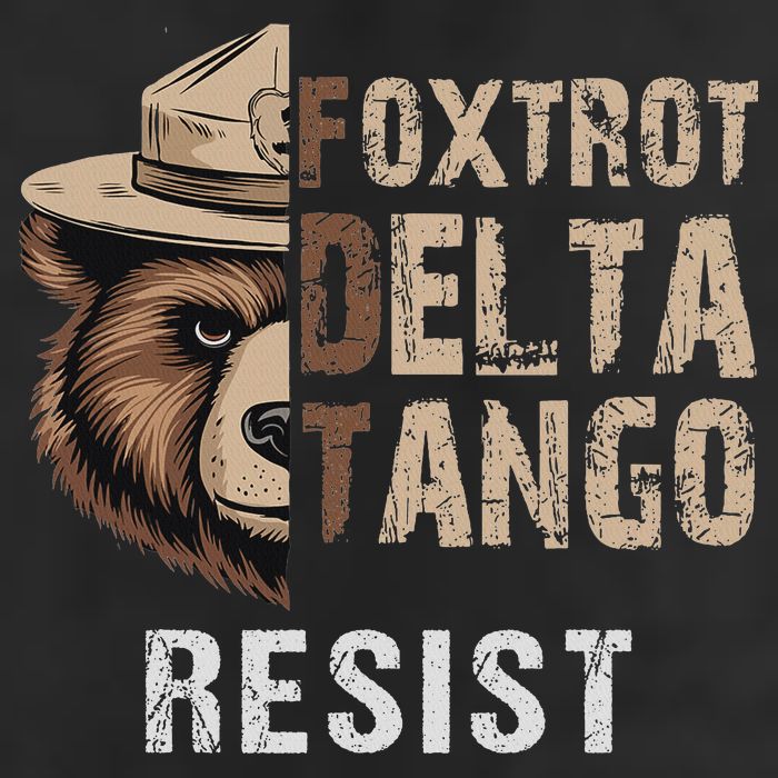 Funny Resist Bear Foxtrots Delta Tangos Funny Resist Bear 15oz Campfire Ceramic Mug