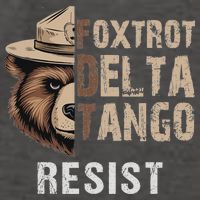 Funny Resist Bear Foxtrots Delta Tangos Funny Resist Bear Vector Backpack