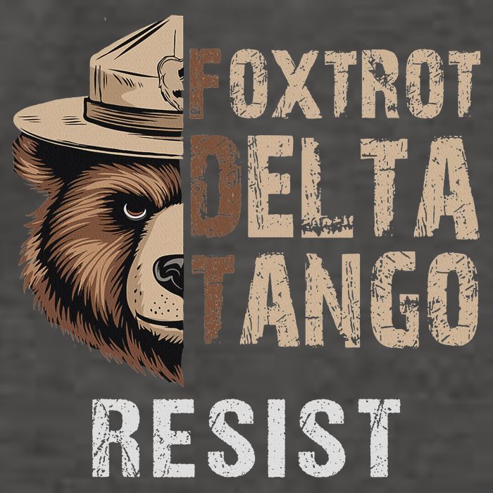 Funny Resist Bear Foxtrots Delta Tangos Funny Resist Bear Vector Backpack