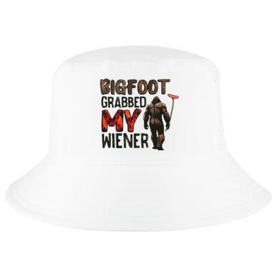 Funny Retro Bigfoot Bigfoot Grabbed My Wiener Design Cool Comfort Performance Bucket Hat