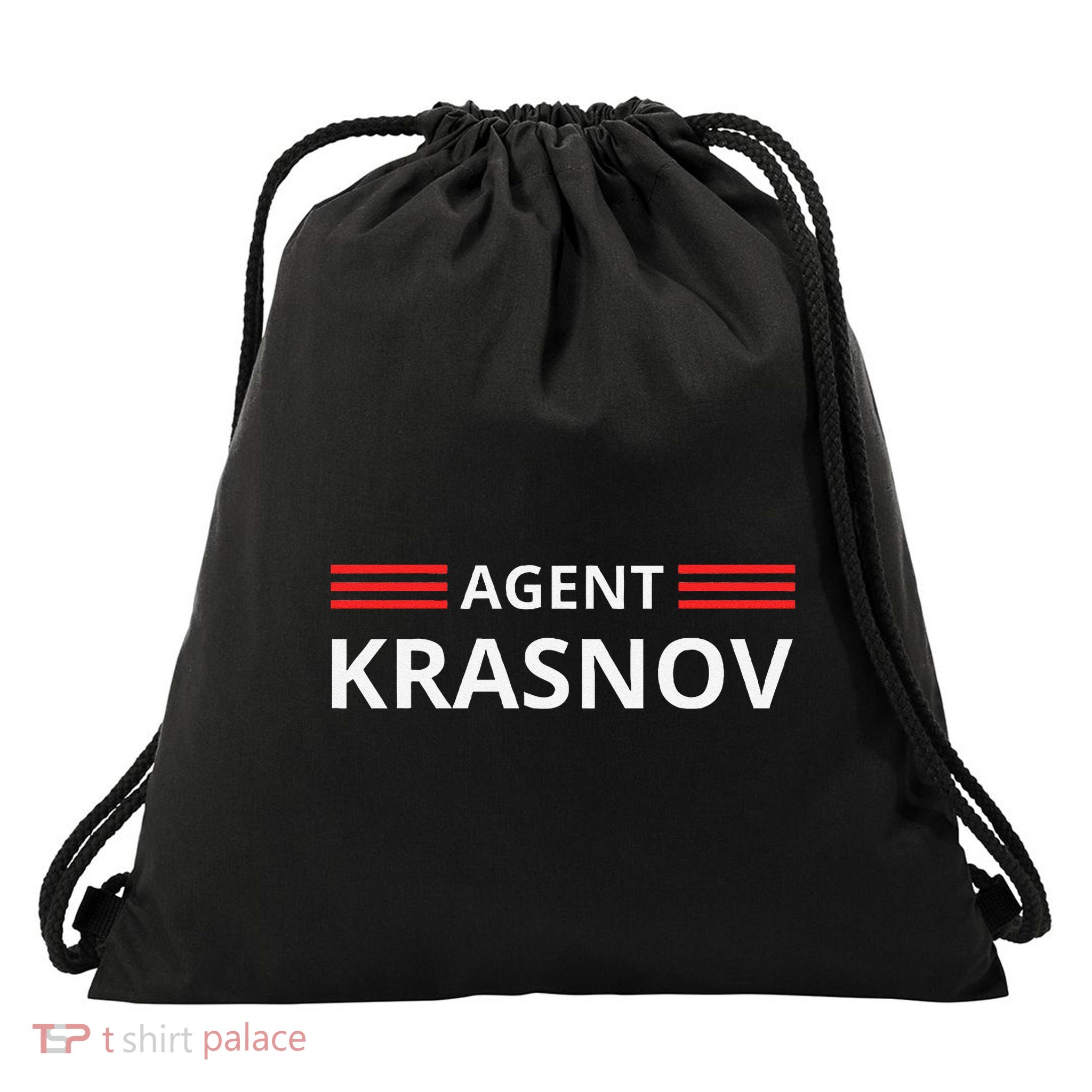 Funny Recruited By The Kgb Agent Krasnov .Png Drawstring Bag