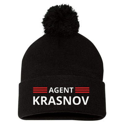 Funny Recruited By The Kgb Agent Krasnov .Png Pom Pom 12in Knit Beanie