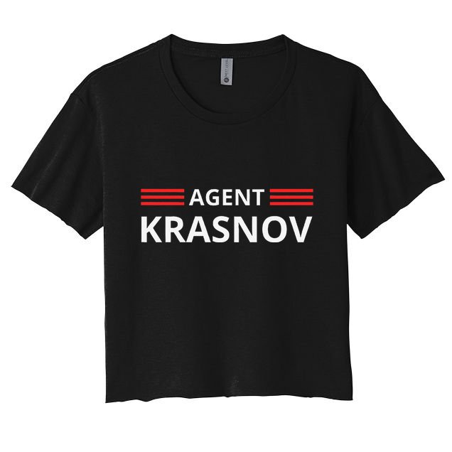 Funny Recruited By The Kgb Agent Krasnov .Png Women's Crop Top Tee