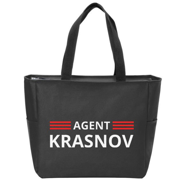 Funny Recruited By The Kgb Agent Krasnov .Png Zip Tote Bag