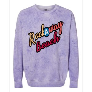 Far Rockaway Beach Queens County New York City A Train Colorblast Crewneck Sweatshirt