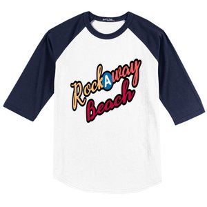 Far Rockaway Beach Queens County New York City A Train Baseball Sleeve Shirt