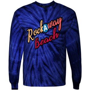 Far Rockaway Beach Queens County New York City A Train Tie-Dye Long Sleeve Shirt