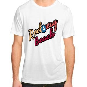 Far Rockaway Beach Queens County New York City A Train Adult ChromaSoft Performance T-Shirt