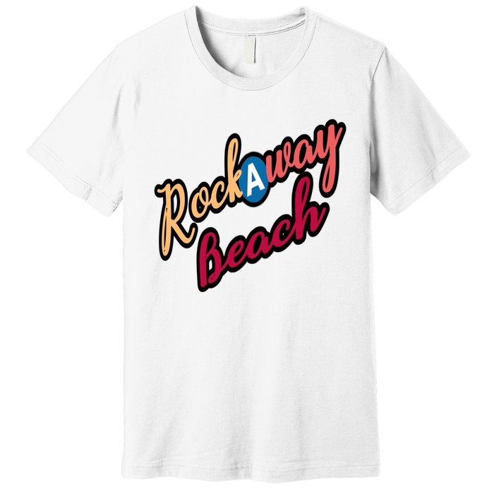 Far Rockaway Beach Queens County New York City A Train Premium T-Shirt