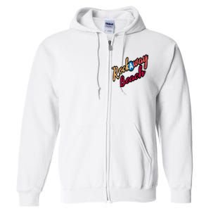 Far Rockaway Beach Queens County New York City A Train Full Zip Hoodie