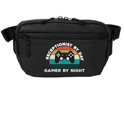 Funny Receptionist By Day Gamer By Night: Video Game Lover Gift Crossbody Pack