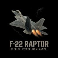 F-22 Raptor Banking Through Storm Clouds Flatbill Hat