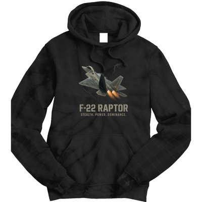 F-22 Raptor Banking Through Storm Clouds Tie Dye Hoodie