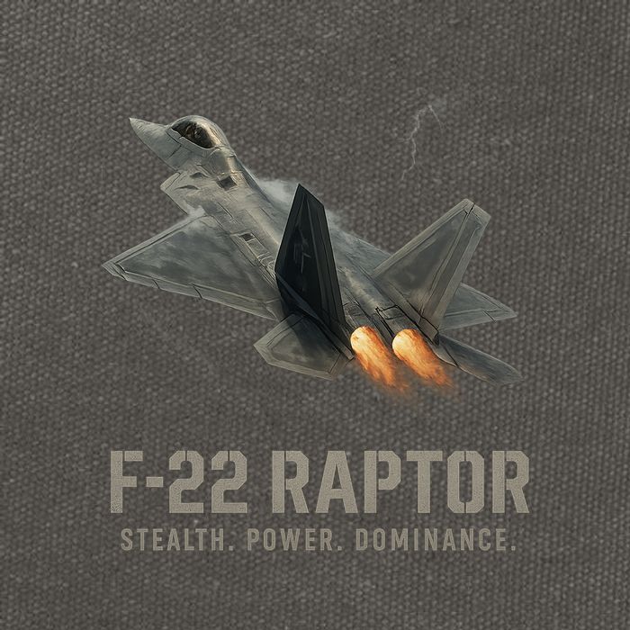 F-22 Raptor Banking Through Storm Clouds Cotton Canvas Backpack