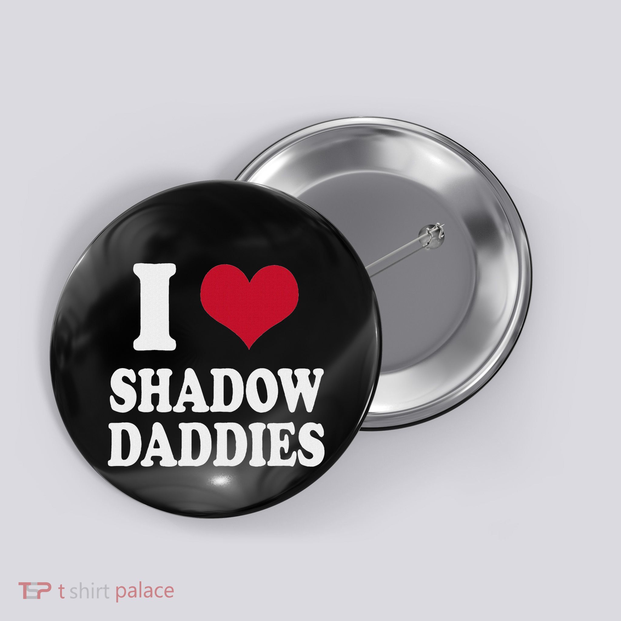 Fantasy Romance Book Lover Heart Shadow Daddy Button