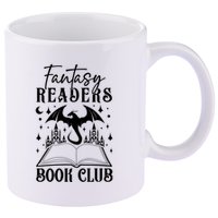 Fantasy Readers Book Club 11oz C Handle Ceramic Mug