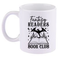 Fantasy Readers Book Club 11oz C Handle Ceramic Mug
