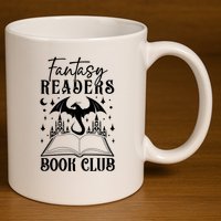 Fantasy Readers Book Club 11oz C Handle Ceramic Mug