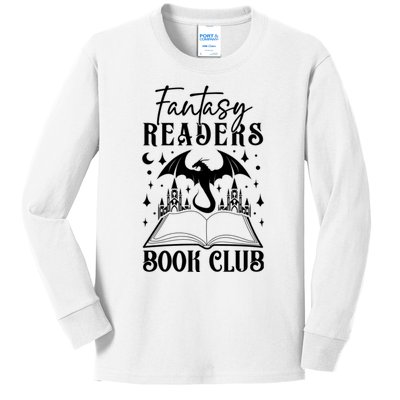 Fantasy Readers Book Club Kids Long Sleeve Shirt