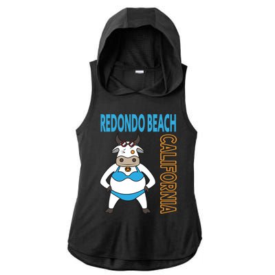 Funny Redondo Beach Vacation Family Trip Cute Gift Ladies PosiCharge Tri-Blend Wicking Draft Hoodie Tank