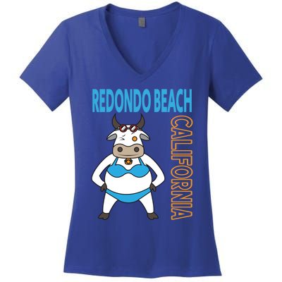 Funny Redondo Beach Vacation Family Trip Cute Gift Women's V-Neck T-Shirt