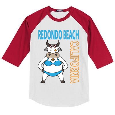 Funny Redondo Beach Vacation Family Trip Cute Gift Kids Colorblock Raglan Jersey