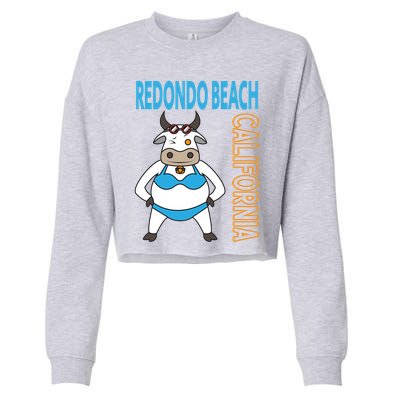 Funny Redondo Beach Vacation Family Trip Cute Gift Cropped Pullover Crew