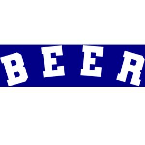 Funny Retro Beer University Varsity College Style Ing Gift Bumper Sticker